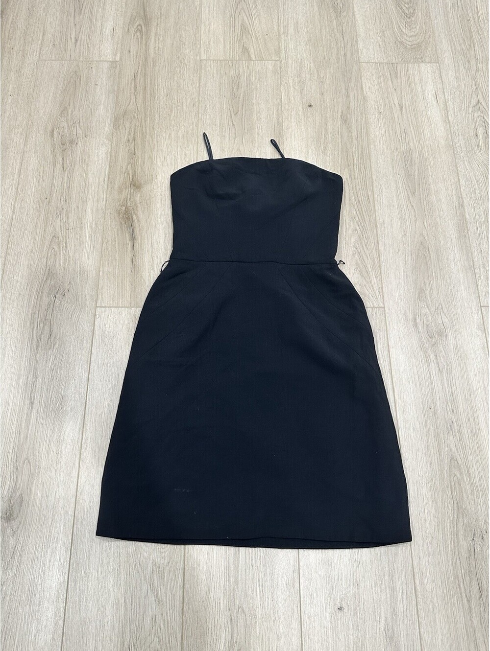 RALPH LAUREN Black Label Collection Wool Strapless Knee Length Dress Size 6